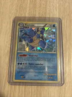 Pokemon TCG Blastoise 13/95 HGSS Unleashed Cracked Ice Holo Card - Image 1
