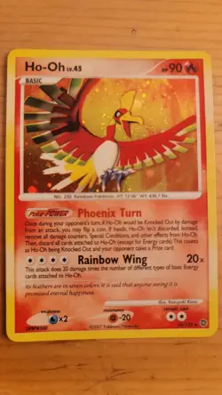 Pokemon TCG Ho-Oh Secret Wonders Holo Holo Rare Card 10/132 - Image 1