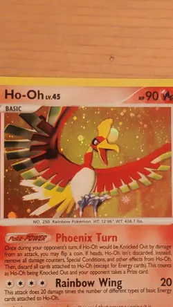 Pokemon TCG Ho-Oh Secret Wonders Holo Holo Rare Card 10/132 - Image 3