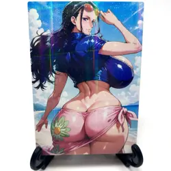 One Piece Nico Robin Sexy Anime Waifu Girl Doujin Lewd Goddess Story Art Card - Image 1