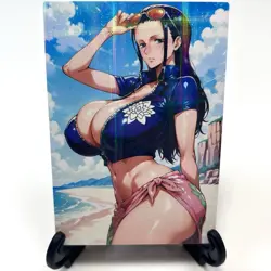 One Piece Nico Robin Sexy Anime Waifu Girl Doujin Lewd Goddess Story Art Card - Image 2
