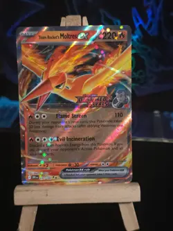 Pokemon Card Team Rocket's Moltres ex (Destined Rivals Stamp) #31 Promo - Image 1
