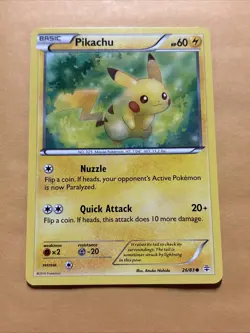 Pokemon Cards Pikachu 26/83 Generations Common LP - Image 1