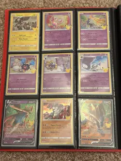 Pokemon TCG Celebrations Complete 50 Card Master Set with Promos, Extras, Binder - Image 3