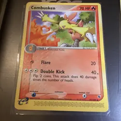 COMBUSKEN 27/109 EX Ruby and Sapphire Pokemon E reader card - Image 1