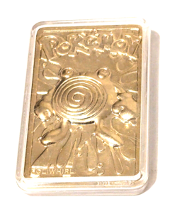 Pokemon Poliwhirl 24K Gold Plated Trading Card 1999 Burger King Limited Edition - Image 1
