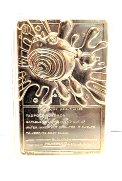 Pokemon Poliwhirl 24K Gold Plated Trading Card 1999 Burger King Limited Edition - Image 4