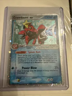 Pokemon Holon Phantoms Crawdaunt EX Holo Rare Card 99/110 - Image 1
