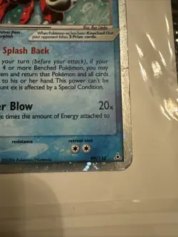 Pokemon Holon Phantoms Crawdaunt EX Holo Rare Card 99/110 - Image 4