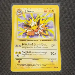 Jolteon - 20/64 - Non Holo Rare - Jungle - Unlimited - Pokemon Card - NM/M - Image 1