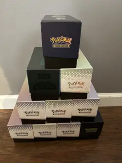 10 ETB Pokemon Bulk Huge Box No Energy/Code Cards 9 Bulk 1 Box All Reverse Holo - Image 1