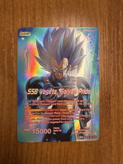 SSB Vegeta Saiyan Pride BT27-001 SLR History of Z Dragon Ball Super Masters Card - Image 3