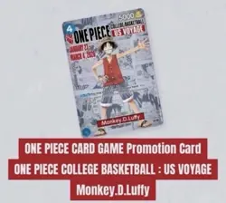 One Piece Monkey D. Luffy US College Basketball Promo Card RUTGERS 01/23 PRESALE - Image 2