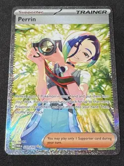 Pokemon Cards Perrin 220/167 Twilight Masquerade Special Illustration Rare NM - Image 1