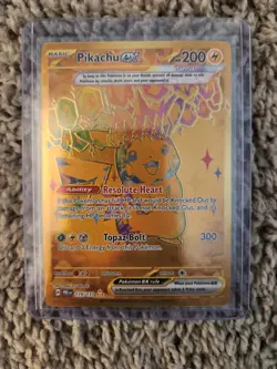 Pikachu EX Prismatic Evolutions Holo Hyper Rare Card 179/131 SV Mint English - Image 1
