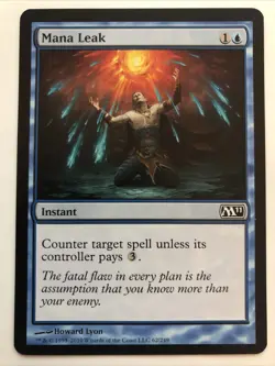 MTG Magic 2011 (M11) Mana Leak 62/249 LP - Image 1