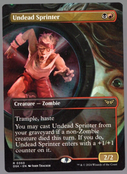 Undead Sprinter 0350 Non Foil Rare Showcase Duskmourn MTG Near Mint - Image 1