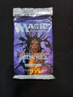 Magic The Gathering Alliances Factory Sealed Booster Pack - Image 1