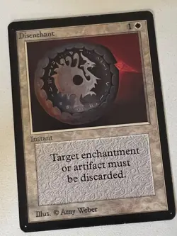 Magic the Gathering MTG Beta Disenchant MP (Beta Bob) - Image 1