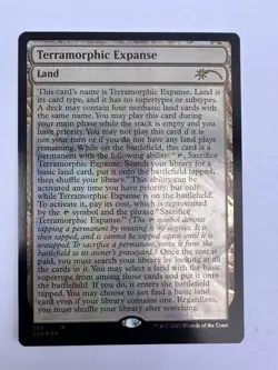 Terramorphic Expanse (Full-Text Lands) - FOIL - Secret Lair - Near Mint - MTG - Image 1