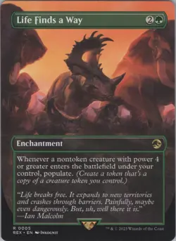 MTG Normal Life Finds a Way (Borderless) R : Jurassic World Collection 5 NM - Image 1