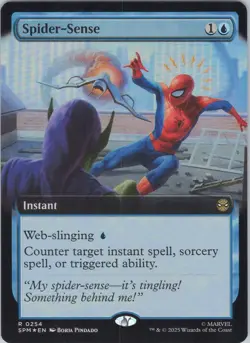 MTG Foil Spider-Sense (Extended Art) R Marvel's Spider-Man 254 NM - Image 1