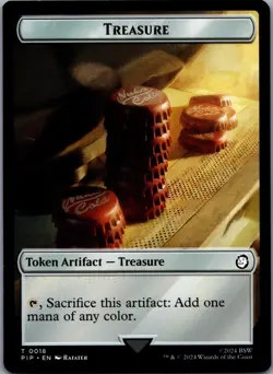 MTG Normal Robot // Treasure (0018) Double-Sided Token T Universes Beyond: Fallo - Image 2