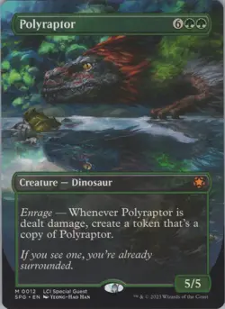MTG Normal Polyraptor (Borderless) M Special Guests 12 NM - Image 1