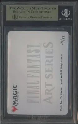 2025 Final Fantasy Art Series Hydaelyn The Mothercrystal Signature 34/53 BGS 10 - Image 2