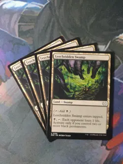 Leechridden Swamp x 4 | 7% Off 2+ | Duskmourn | NM MTG - Image 1