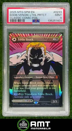 Eddie Brock Venom Lethal Protector PSA 9 2025 Magic The Gathering Marvel Foil 01 - Image 1
