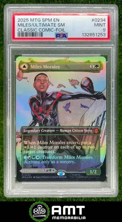 Miles Morales Ultimate Spider-Man PSA 9 2025 Magic The Gathering Marvel's Foil - Image 1