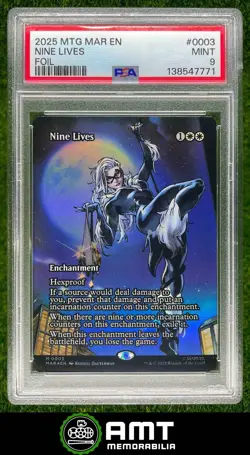 Nine Lives PSA 9 2025 Magic The Gathering Marvel Universe Eternal-Legal Foil 771 - Image 1