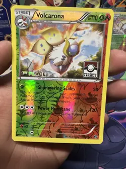 Volcarona Pokemon Steam Siege Reverse Holo League Play Set 1st-4th Place - Image 2