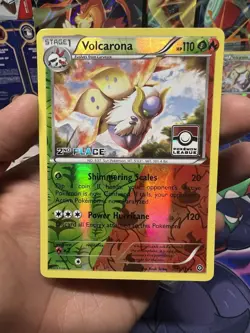 Volcarona Pokemon Steam Siege Reverse Holo League Play Set 1st-4th Place - Image 4