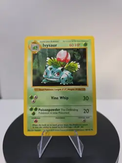 Ivysaur Shadowless 30/102 WoTC Base Set Uncommon - Pokemon TCG - LP - Image 1