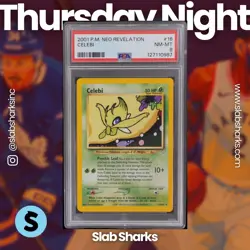 2001 POKEMON NEO REVELATION #16/64 CELEBI PSA 8 - Image 1