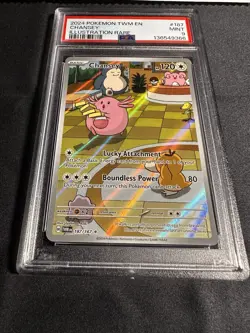 Pokemon 2024 SV Twilight Masquerade TWM en Chansey #187/167 PSA 9 - Image 2