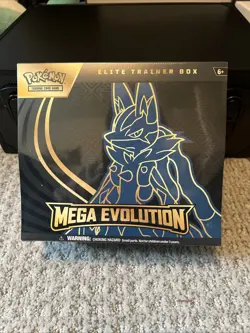 Pokemon TCG Mega Evolutions ETB Sealed Lucario Hot New - Image 1