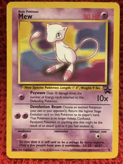 #8 MEW MP - 1999 POKEMON WIZARDS BLACK STAR PROMO - Image 1
