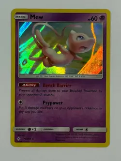 Pokemon TCG Mew 76/214 Holo Rare SM: Unbroken Bonds - Image 1