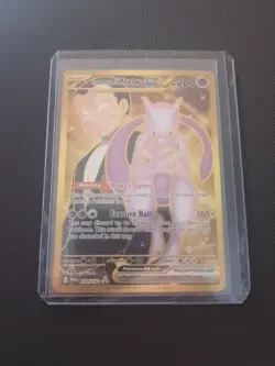 Pokemon Mewtwo EX Team Rockets 240/182 Gold Rare 2025 TCG Destined Rivals - Image 1