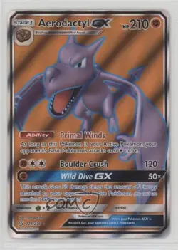 Full Art - Aerodactyl GX Pokemon Sun & Moon Unified Minds #224 - Image 1