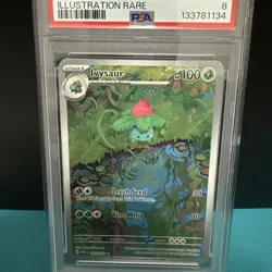 Pokemon Ivysaur Illustration Rare PSA 8 Mint 2023 151 Set English TCG - Image 5