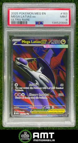 Mega Latias ex PSA 9 2025 Pokemon Evolution - MEG EN #163/132 Ultra Rare 0848 - Image 1
