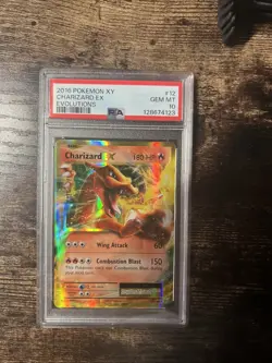 2016 Pokemon XY Evolutions Charizard EX Holo #12 PSA 10 - Image 1