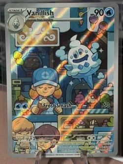 Pokemon TCG Vanillish Paradox Rift 190/182 Holo Illustration Rare Full Art - Image 1
