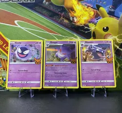 2023 Pokemon Trick or Trade Gengar(Holo) , Gastly, Hunter- NM (Combine P&P) - Image 1