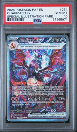 Charizard EX 234/091 Special Illustration Rare Pokemon PSA 10 - Image 1