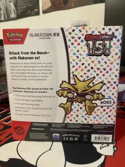 pokemon ALAKAZAM ex collection sealed box in mint condition. - Image 1